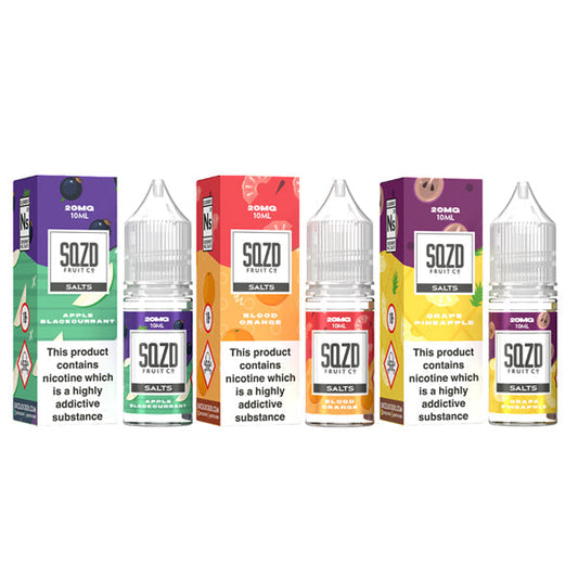 20mg Sqzd Flavoured Nic Salts 10ml (50VG/50PG)