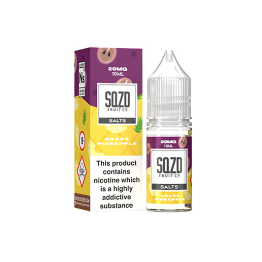 10mg Sqzd Flavoured Nic Salts 10ml  (50VG/50PG)