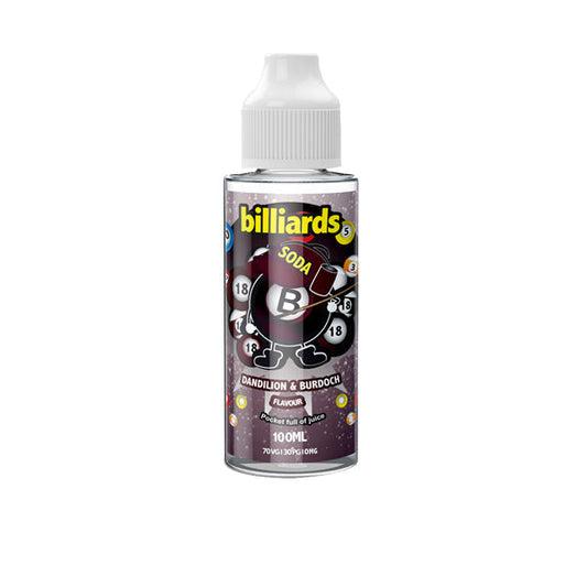 Billiards Soda Range 0mg 100ml Shortfill (70VG/30PG)