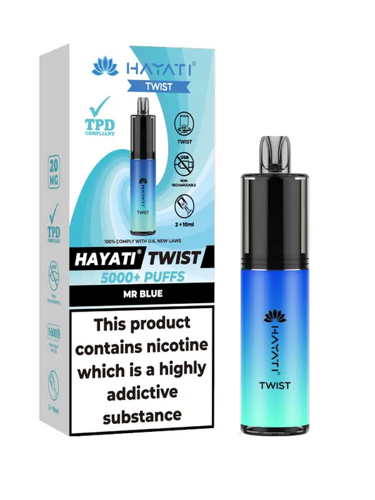 Hayati Twist 5000 Disposable Pod Kit - OFFER 3 FOR £27